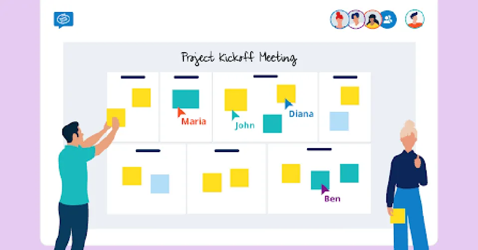 Software development project meeting
